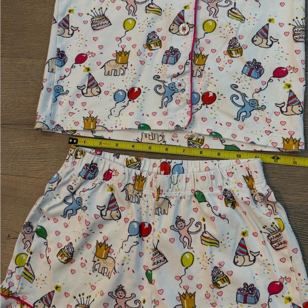 Roller Rabbit Birthday Bonanza Polo Pajamas Set XXS - Picture 6 of 8